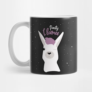 Party Llama Black Mug